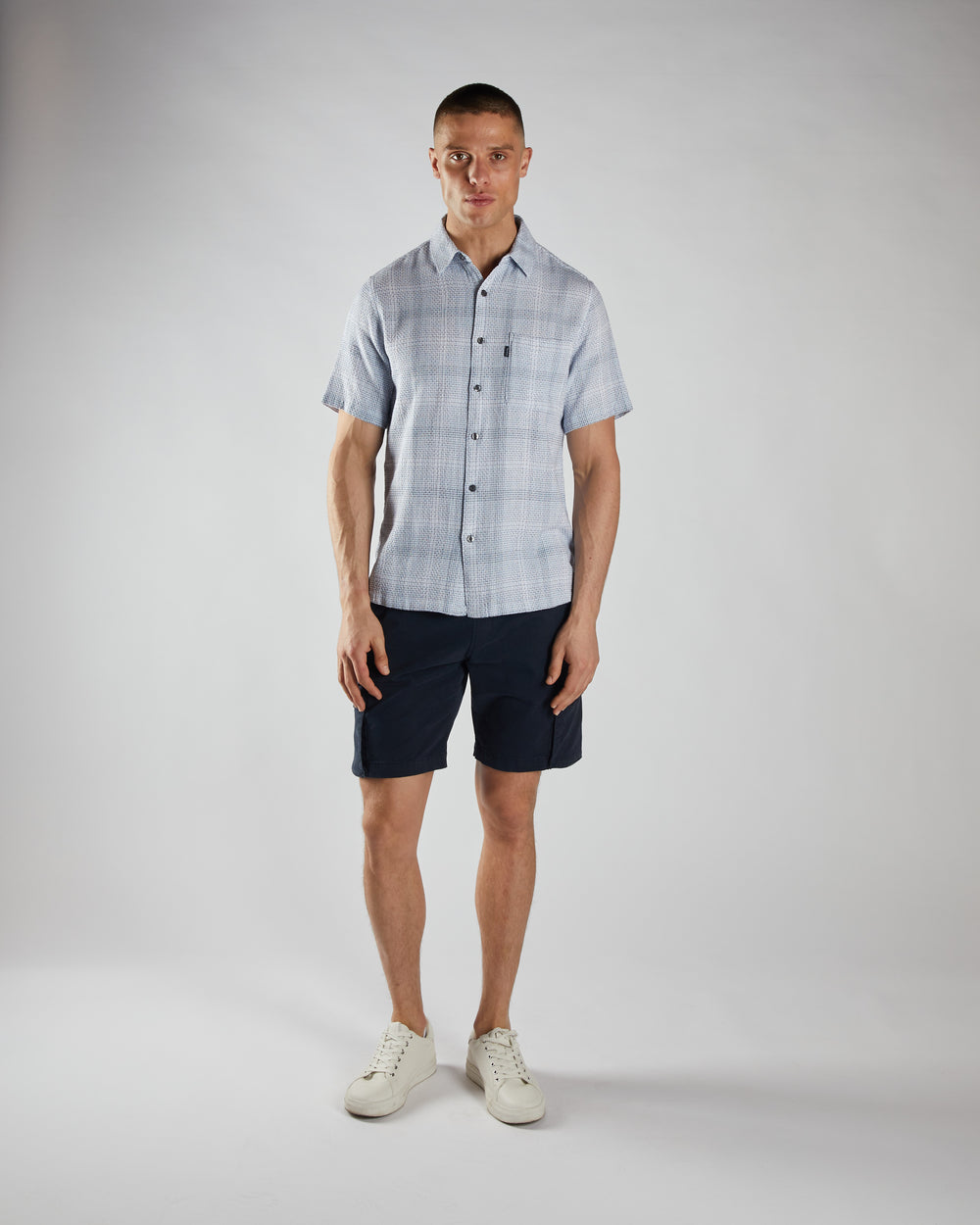 Raff SS Shirt Blue Check