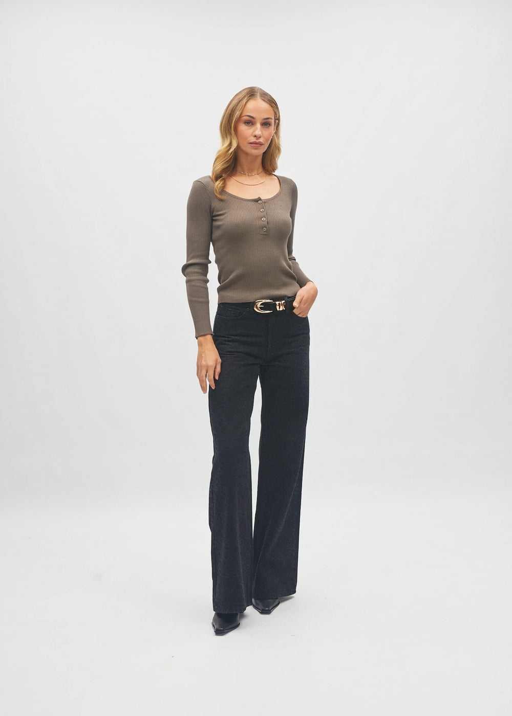 Rita L/S Henly Sandy Cocoa