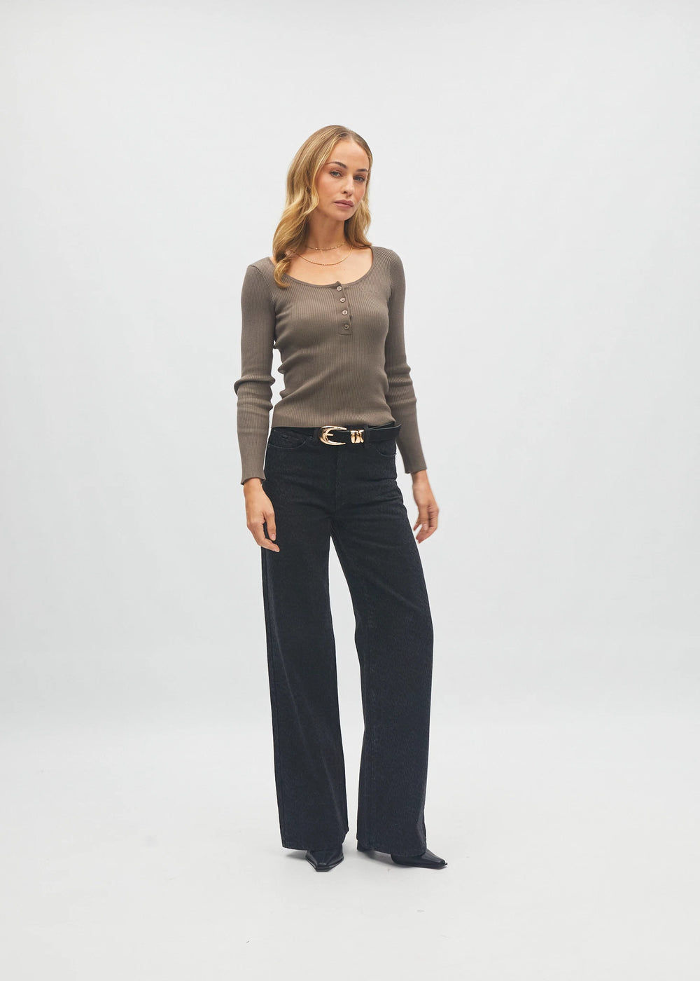 Rita L/S Henly Sandy Cocoa