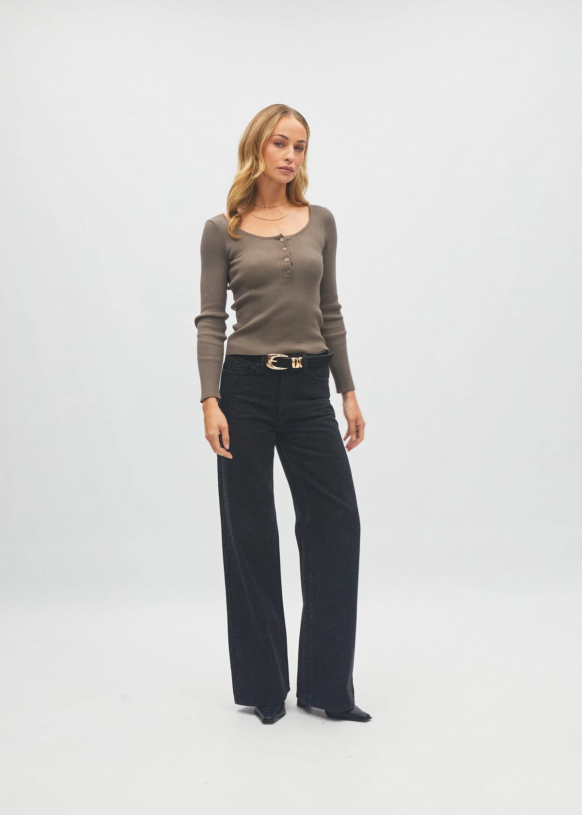Rita L/S Henly Sandy Cocoa
