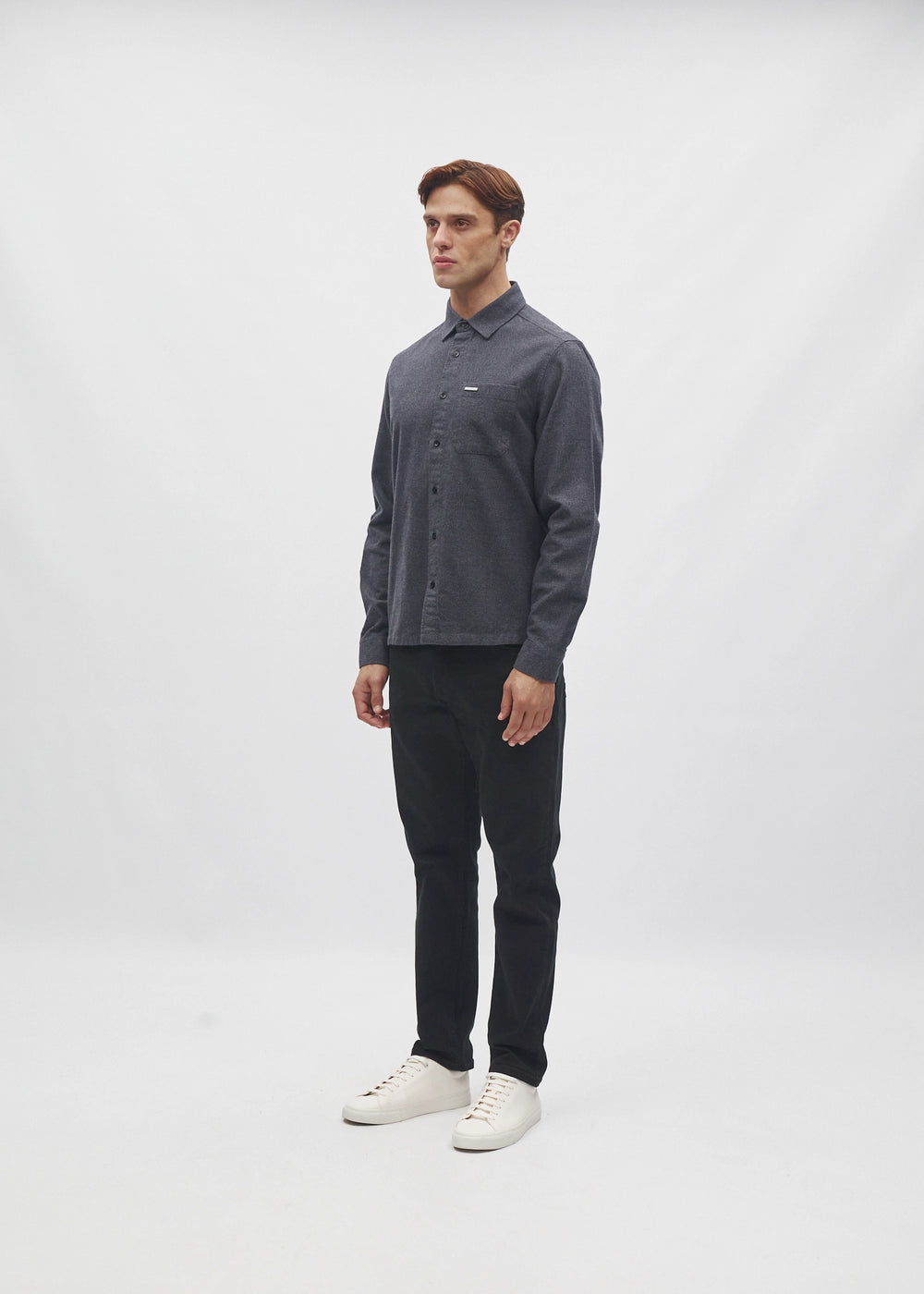Jenson Shirt Charcoal Marl