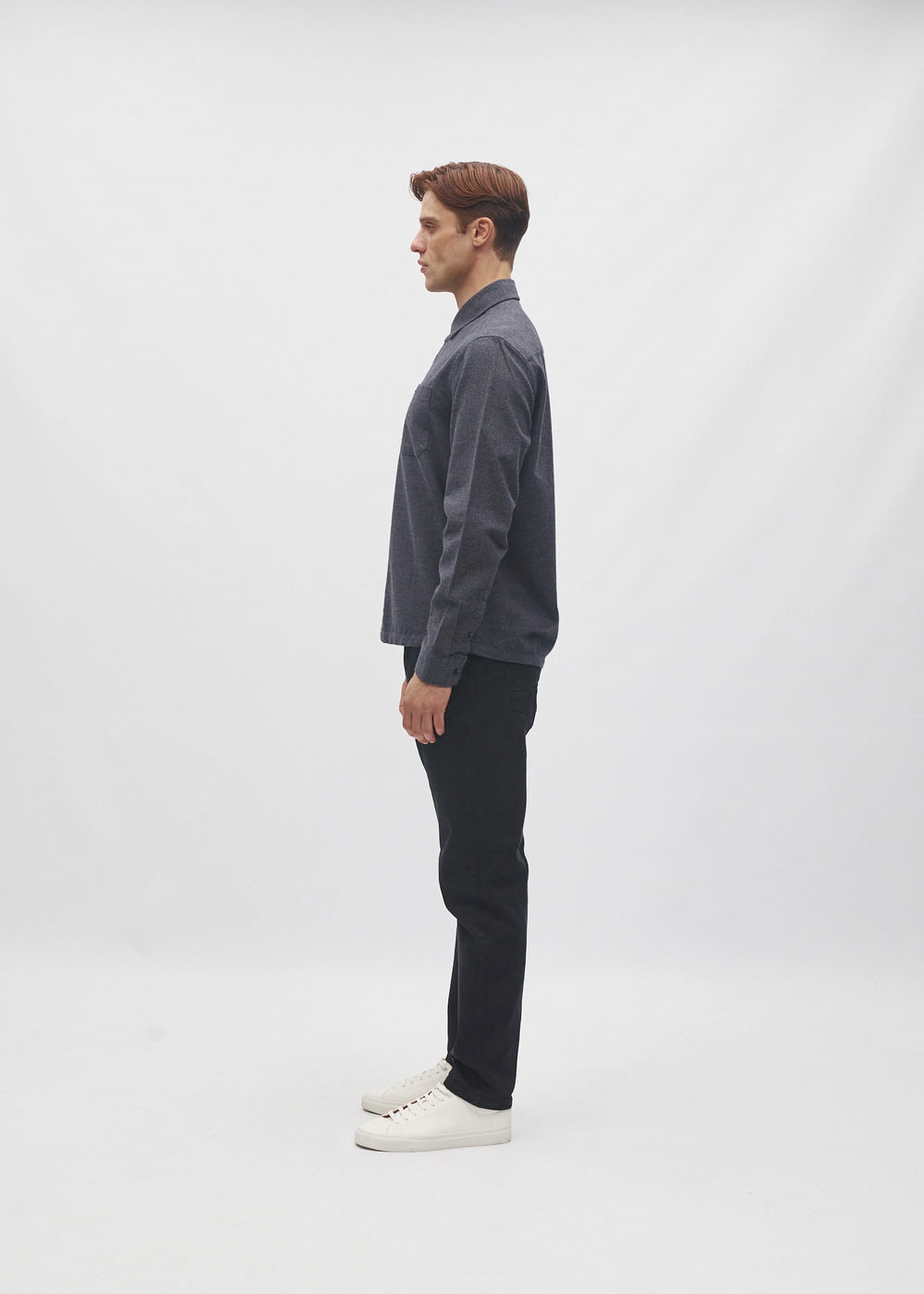 Jenson Shirt Charcoal Marl