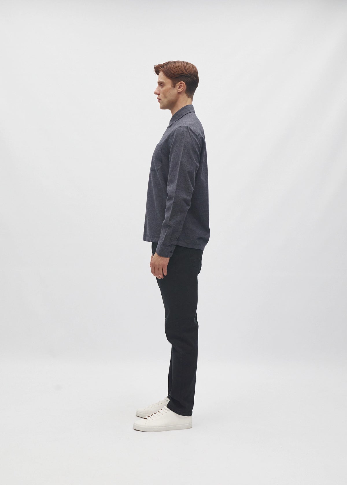 Jenson Shirt Charcoal Marl