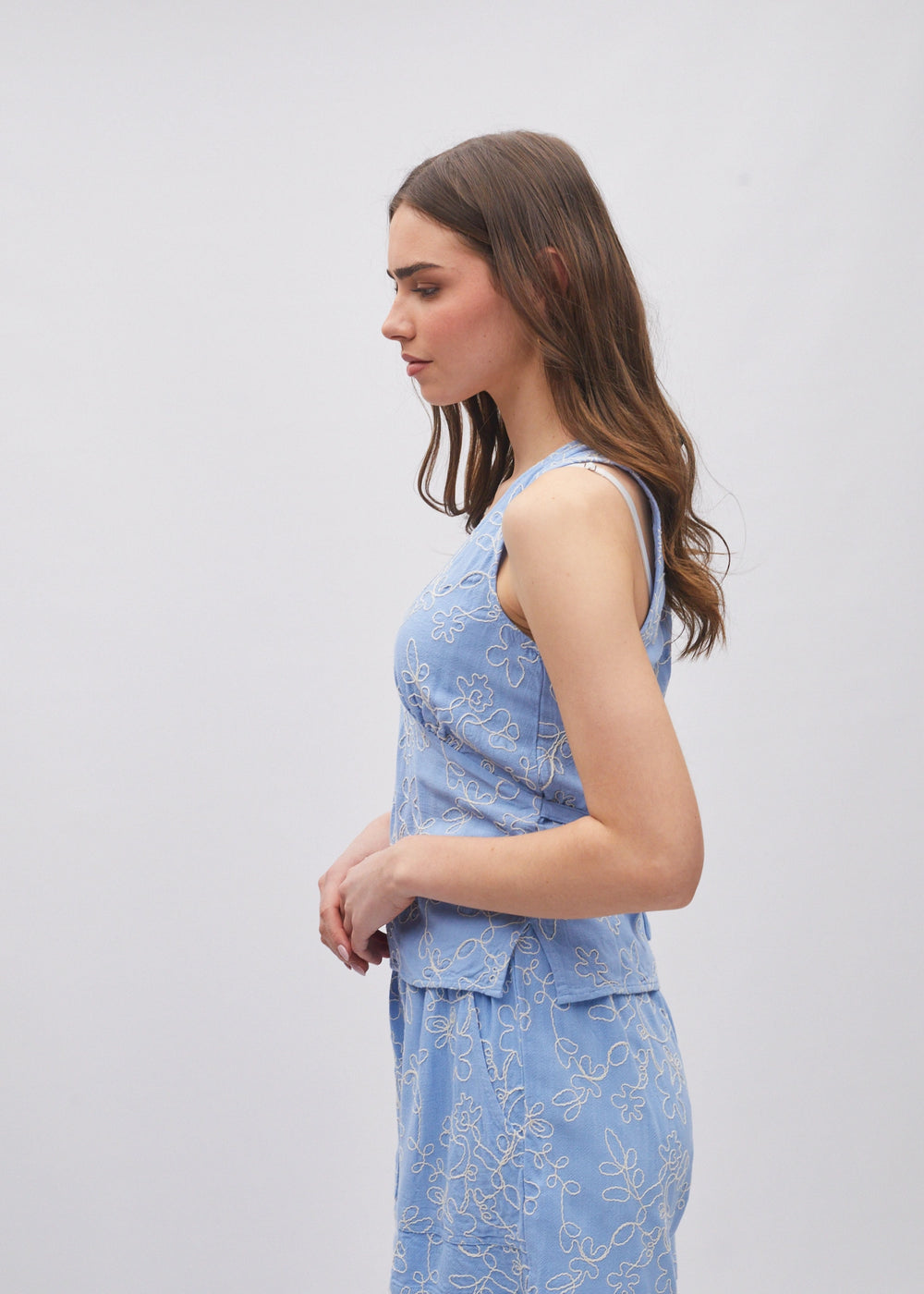 Sahara Top Blue Daisy