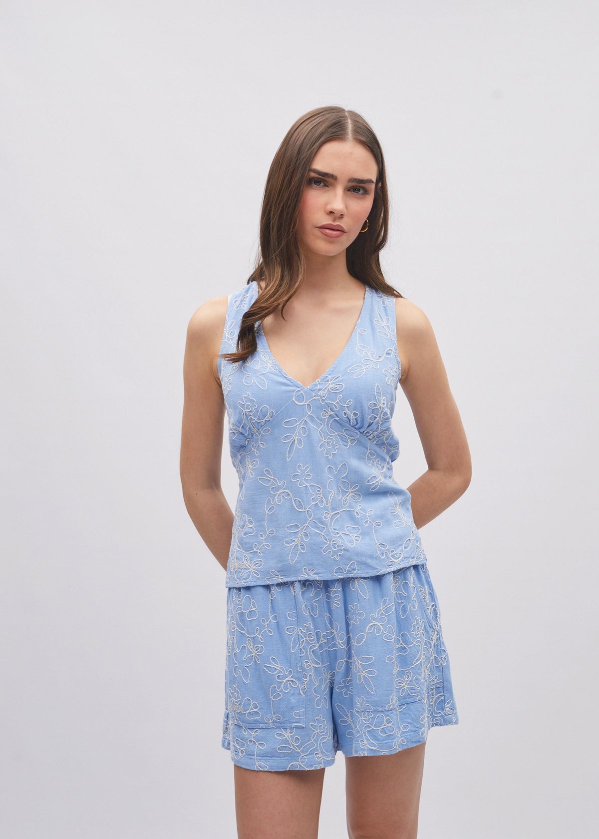 Sahara Top Blue Daisy
