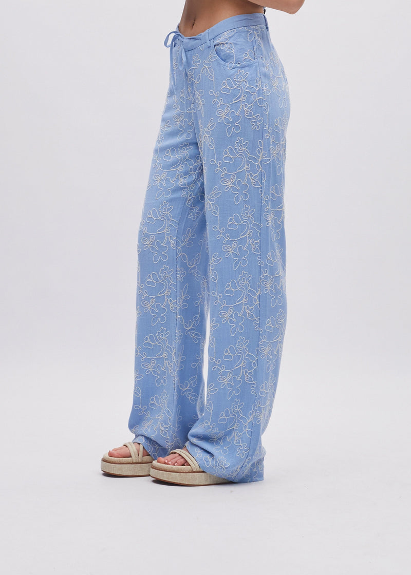 Samantha Trousers Blue Daisy