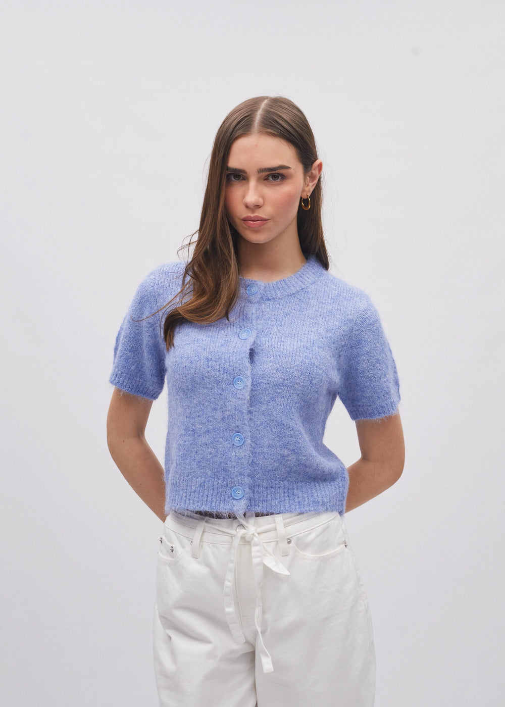 Shelby Knit Blue Daisy