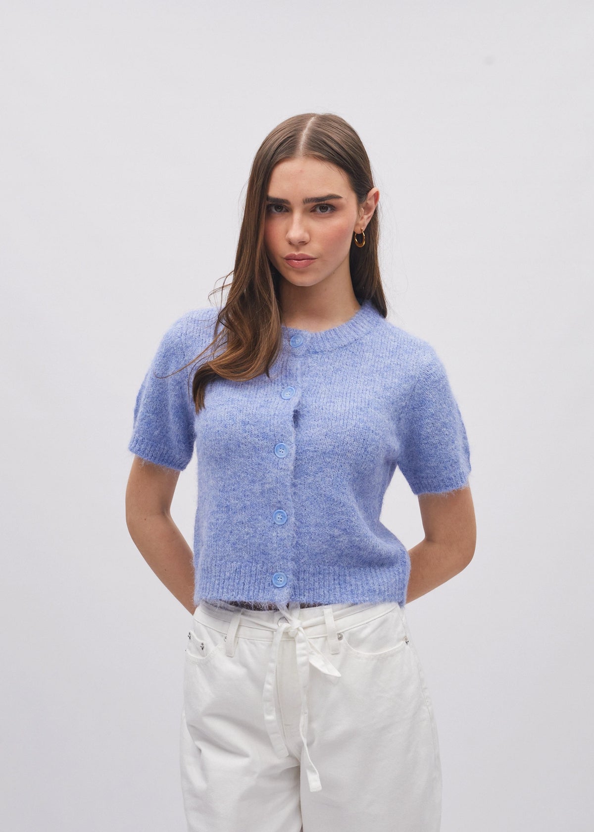 Shelby Knit Blue Daisy