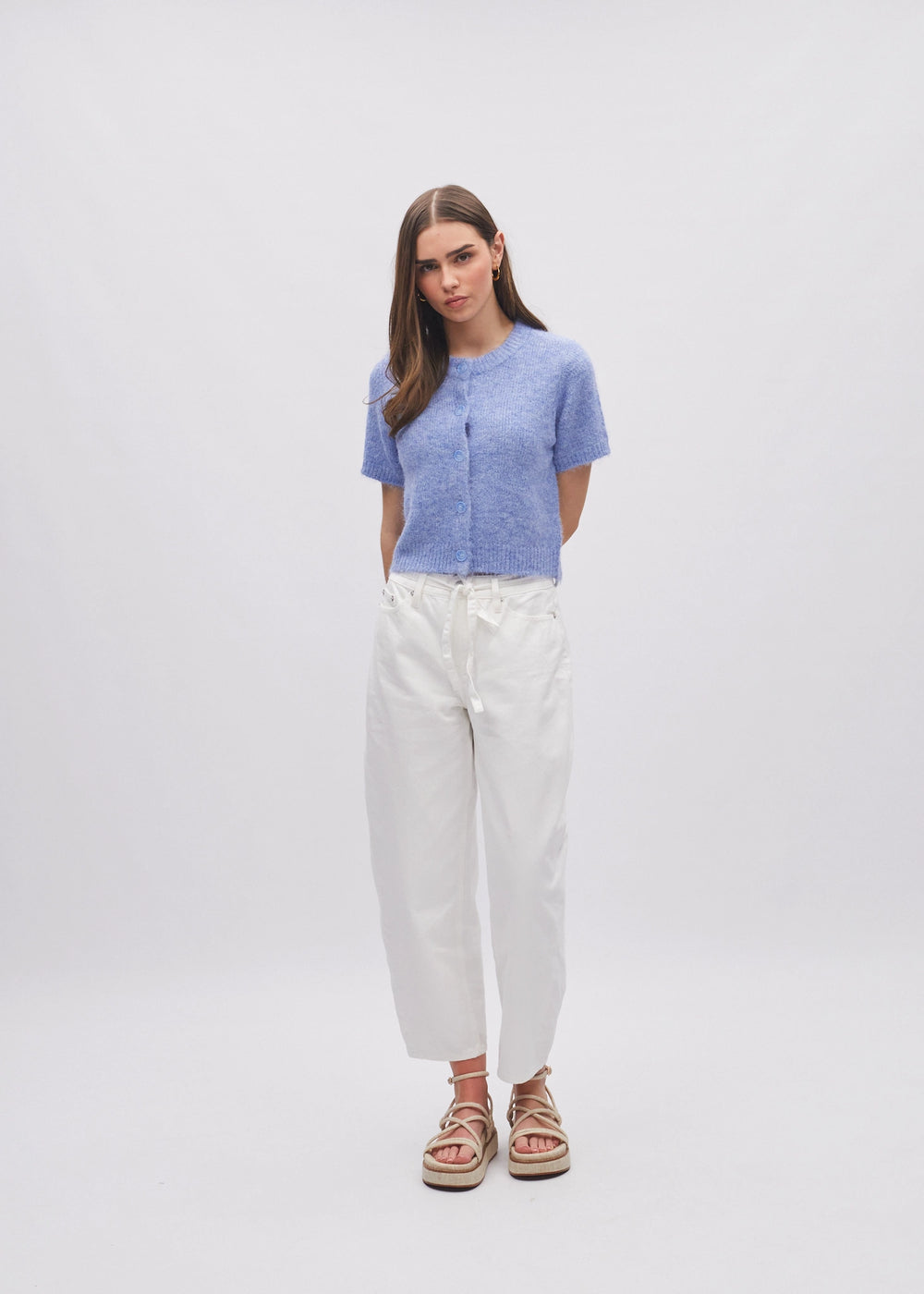 Shelby Knit Blue Daisy