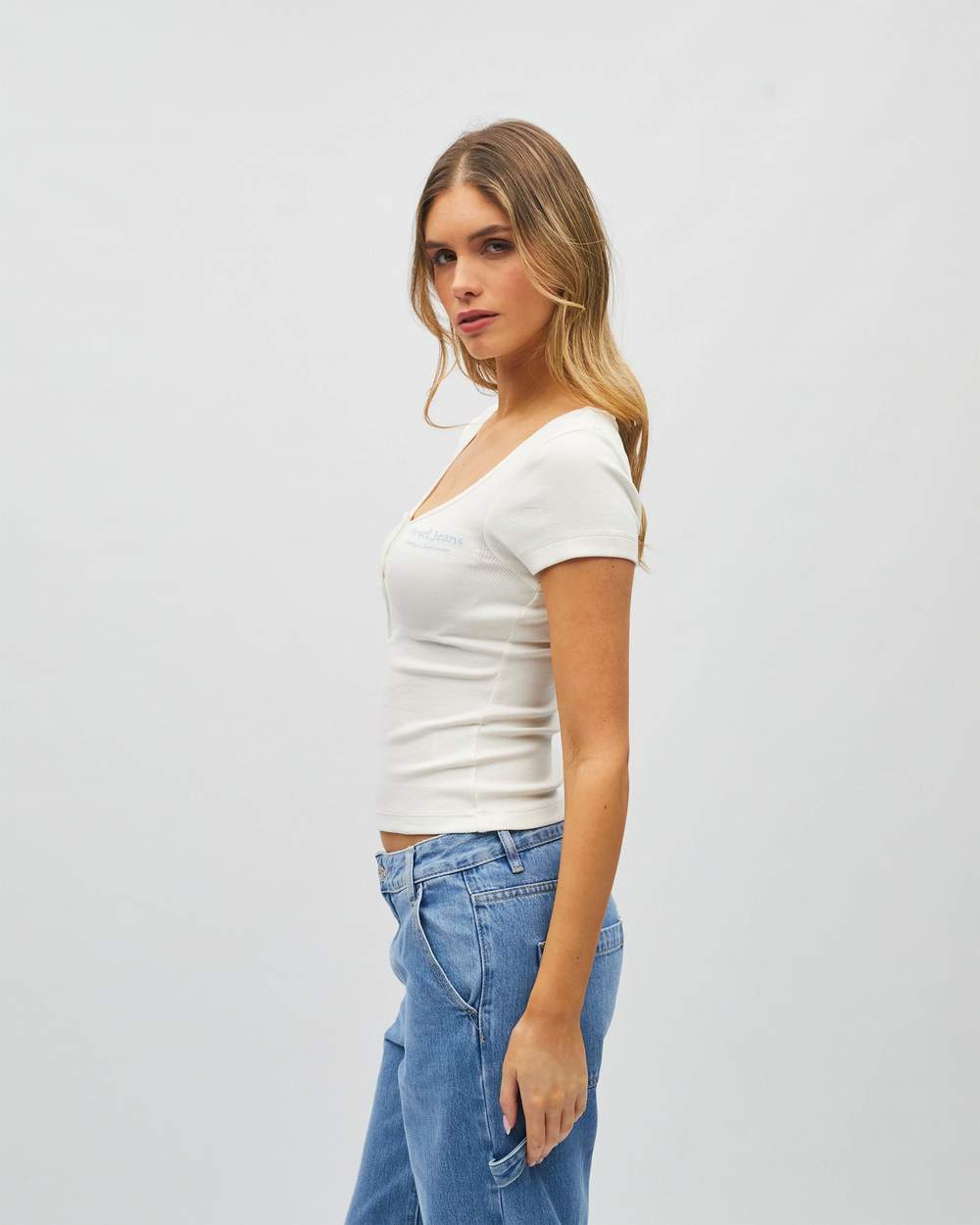 Simone Tee Dove White