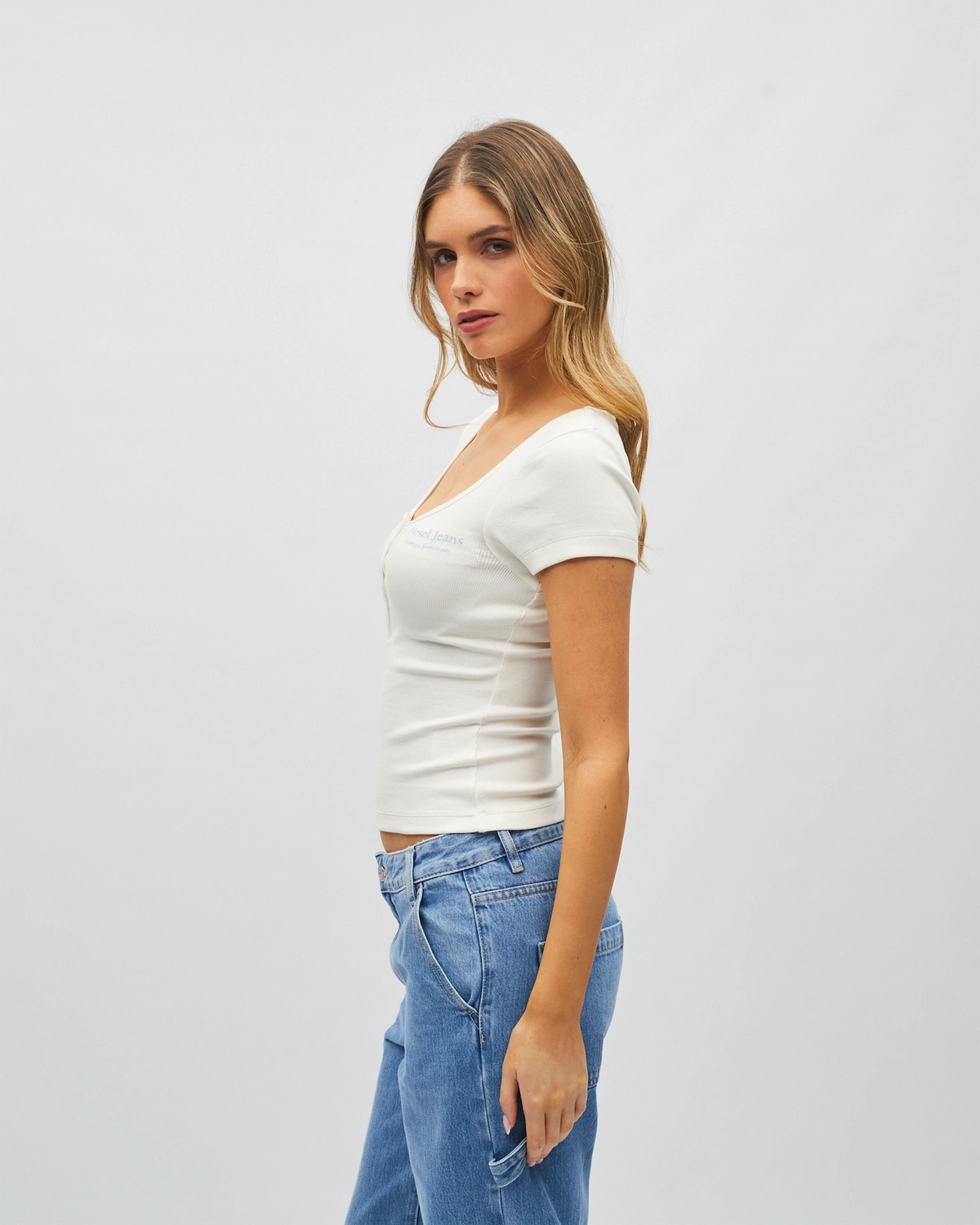 Simone Tee Dove White