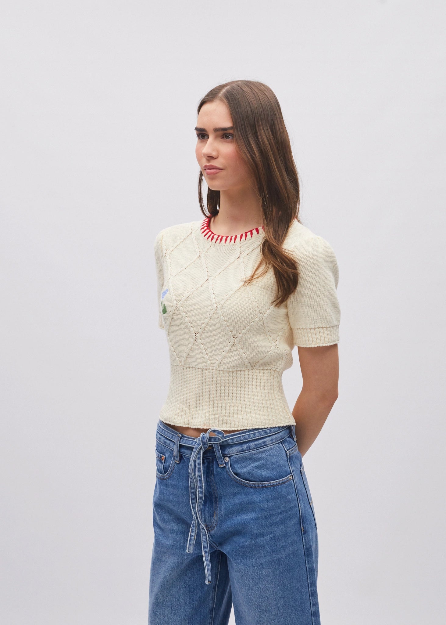 Sophie Knit Dove White