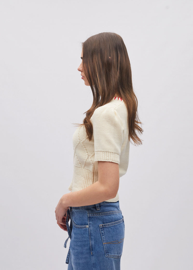 Sophie Knit Dove White