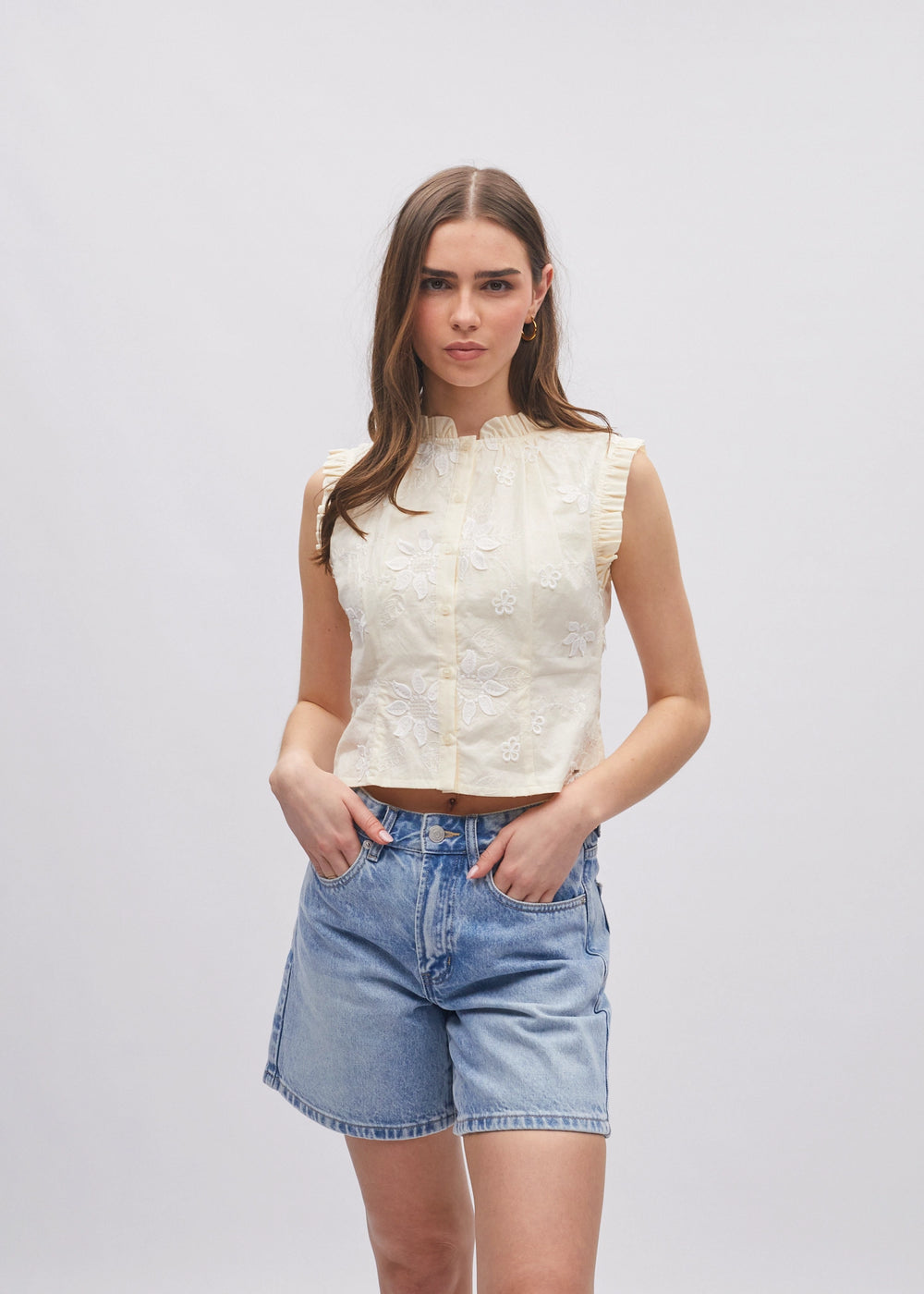Suzie Top Butter Yellow
