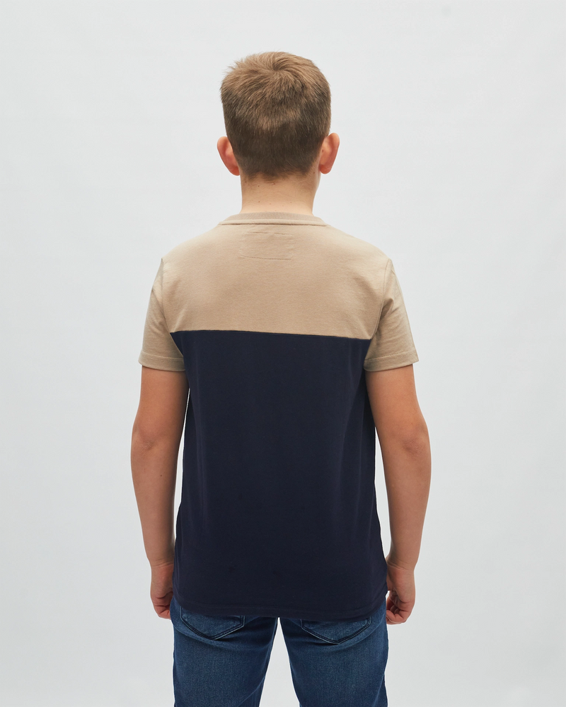 Sydney Tee Sand/Navy