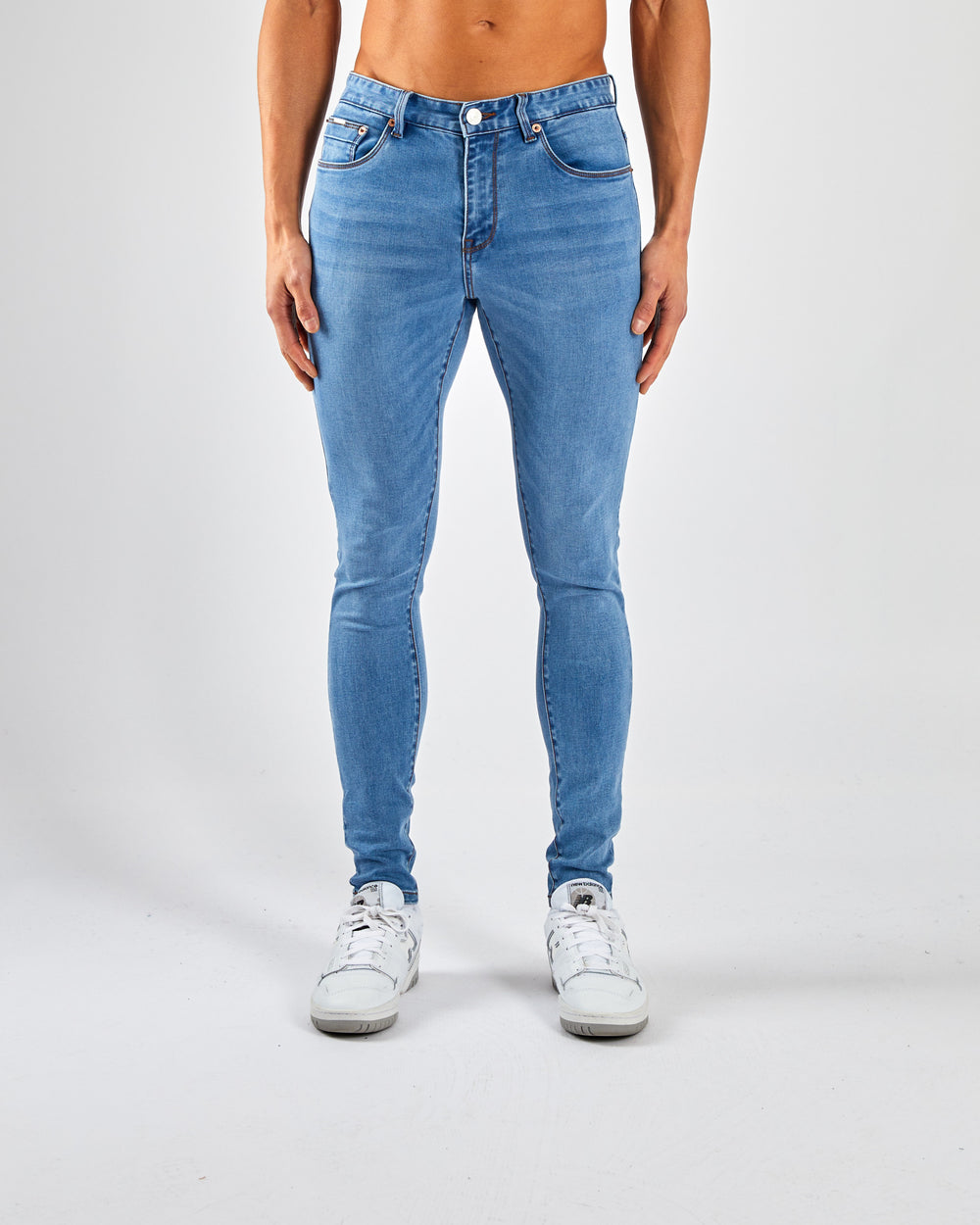 Saxon Skinny Blue Fade