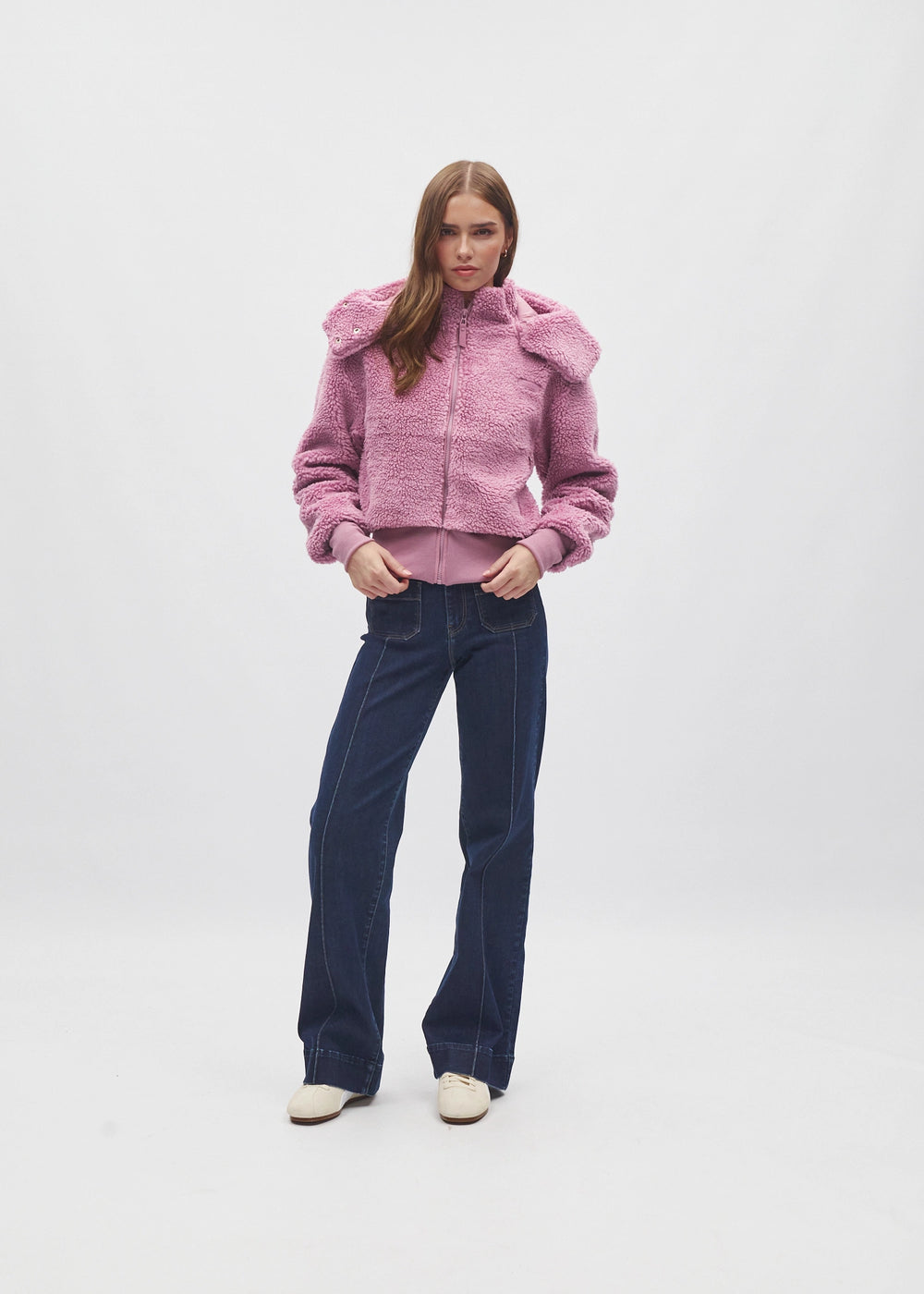 Thea Fleece Jacket NY Pink
