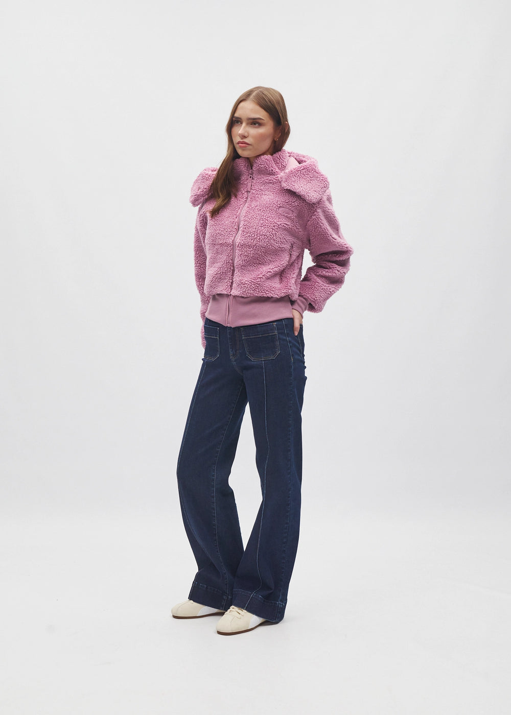 Thea Fleece Jacket NY Pink