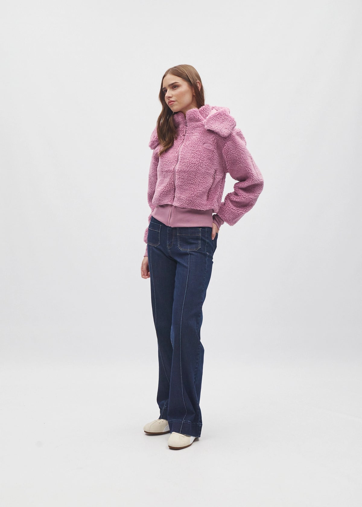 Thea Fleece Jacket NY Pink