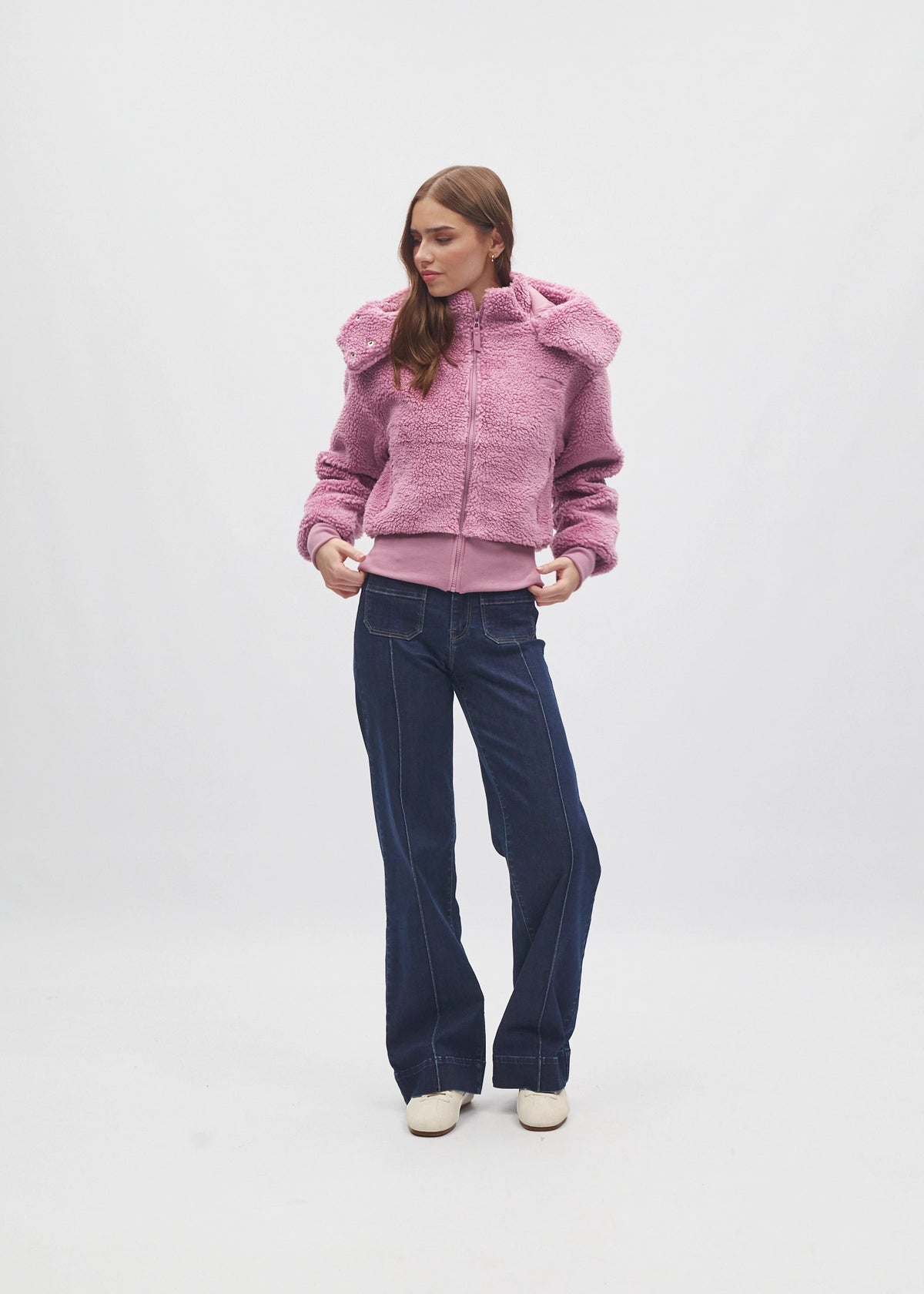 Thea Fleece Jacket NY Pink