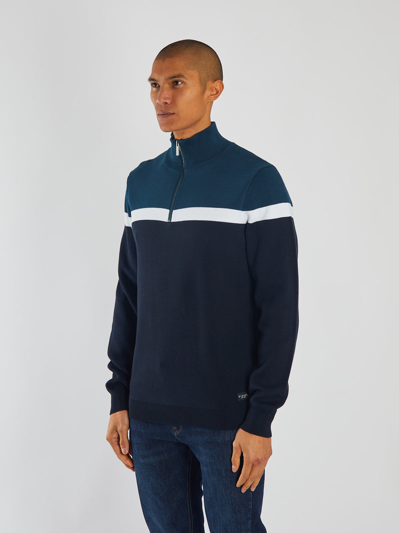Tully Half Zip Midnight Teal