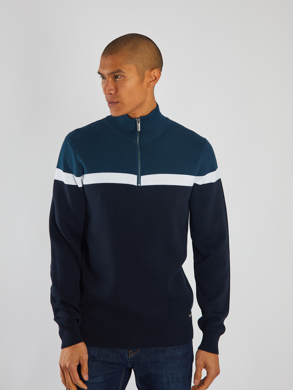 Tully Half Zip Midnight Teal
