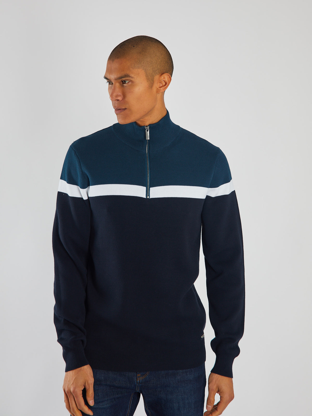 Tully Half Zip Midnight Teal