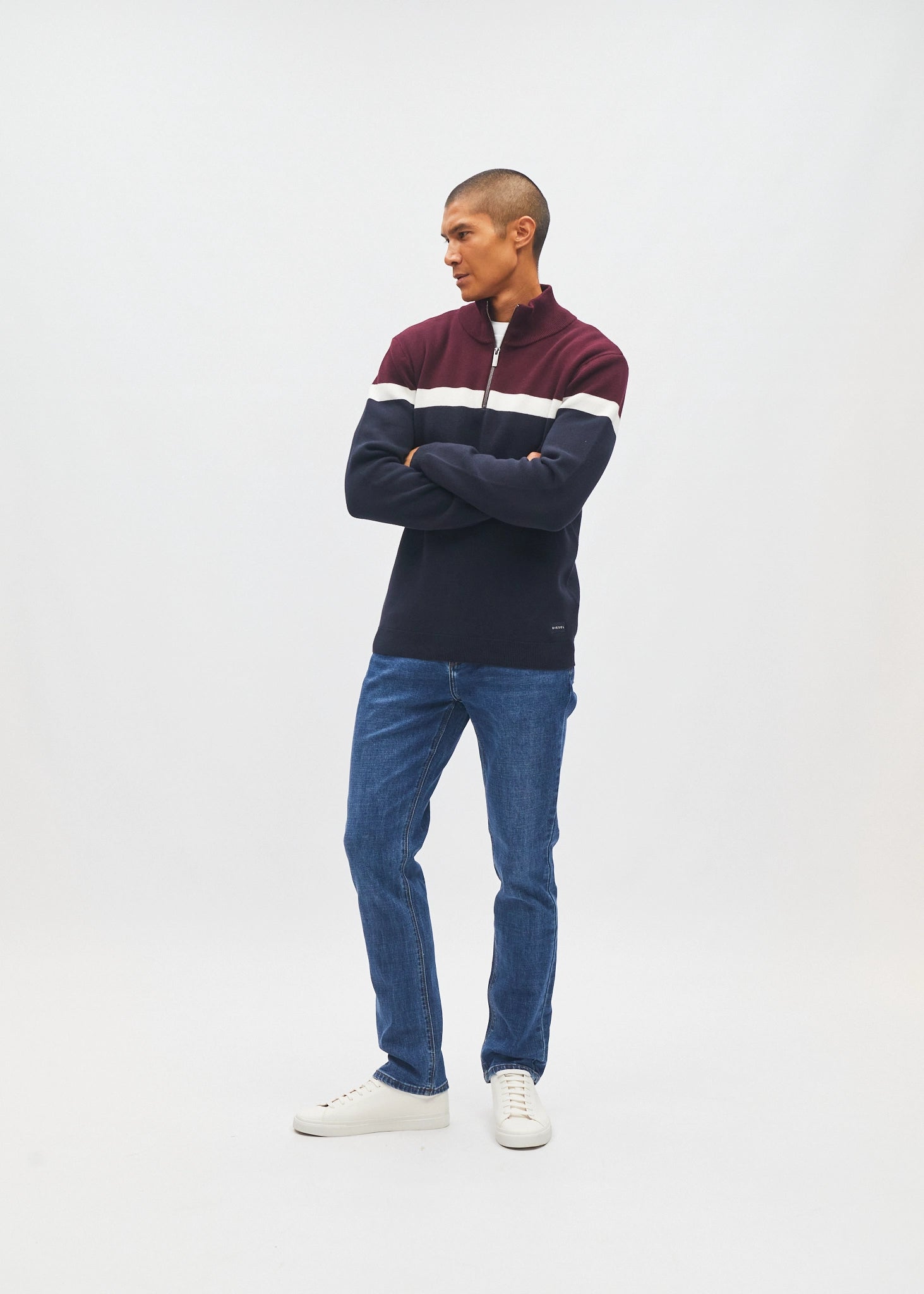Tully Half Zip Deep Burgundy