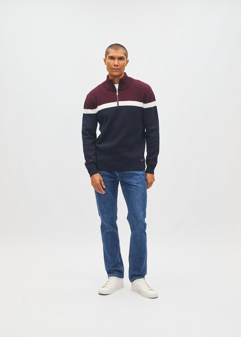 Tully Half Zip Deep Burgundy