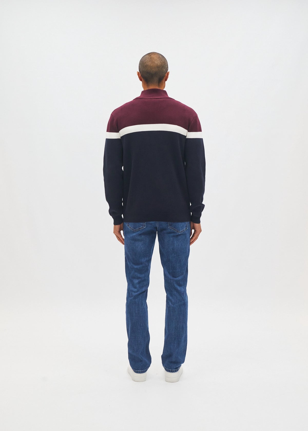 Tully Half Zip Deep Burgundy