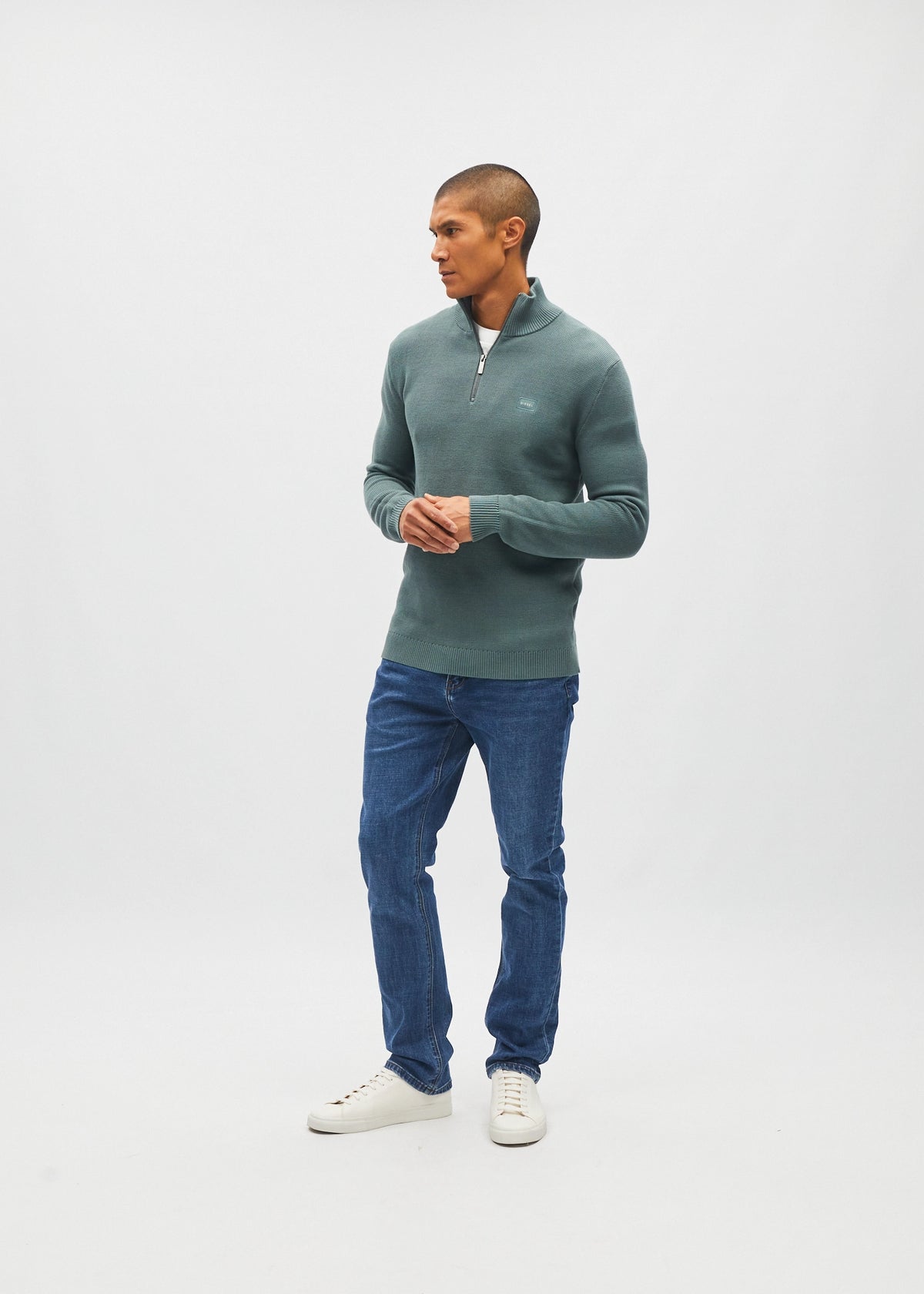 Twain Half Zip Green Meadow