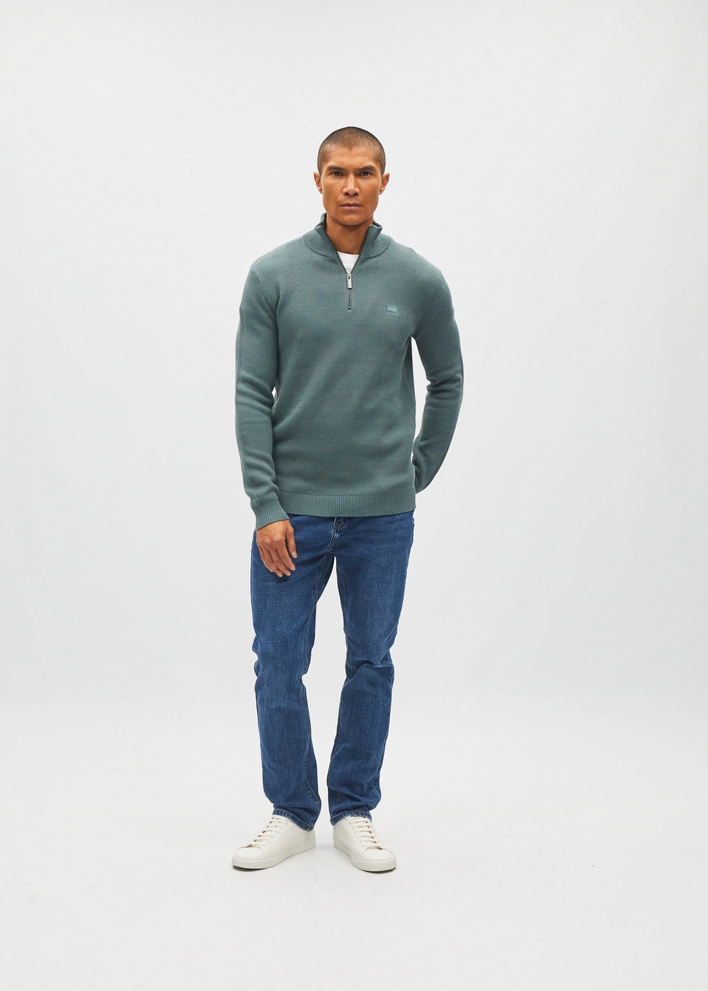 Twain Half Zip Green Meadow