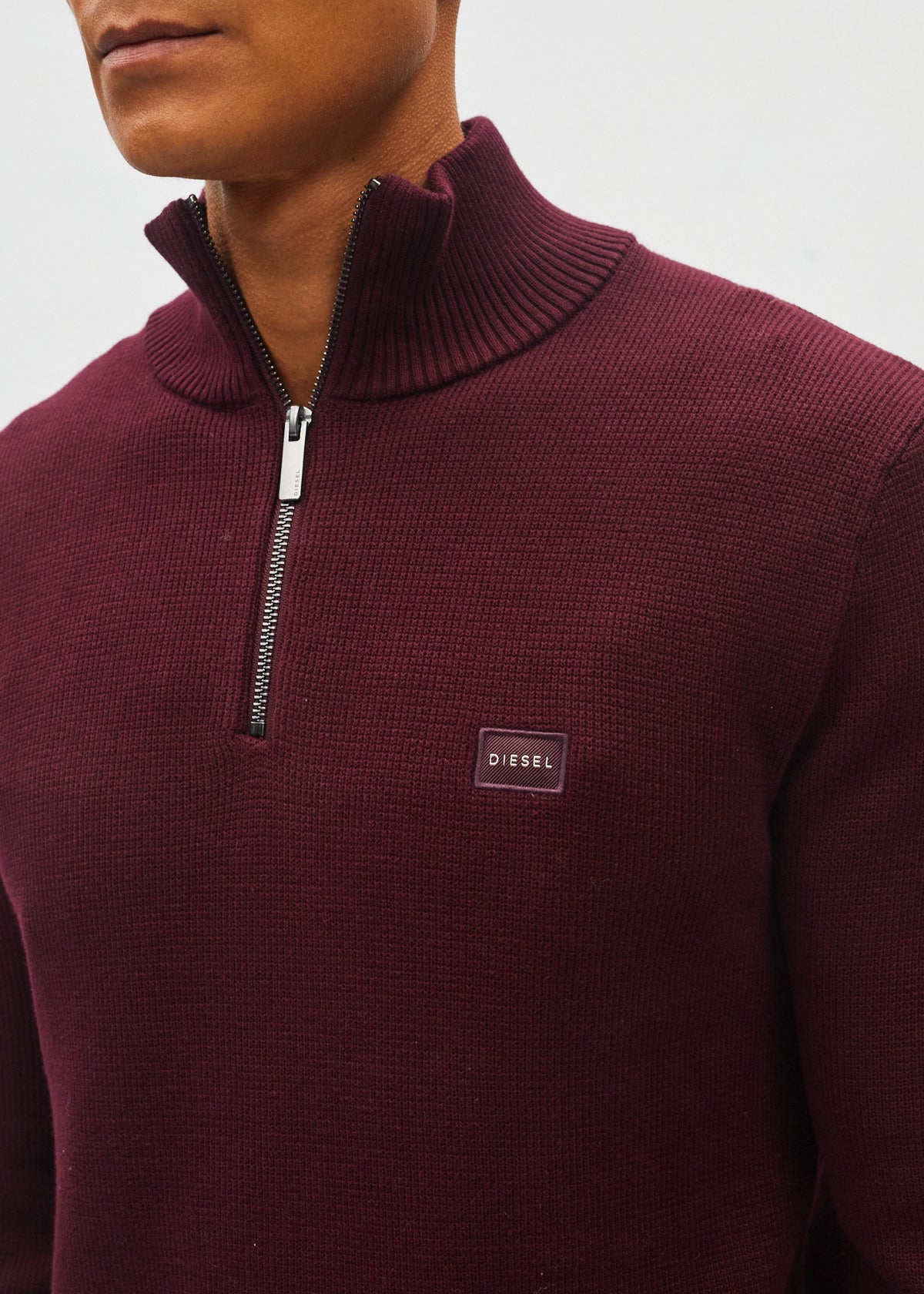 Twain Half Zip Deep Burgundy