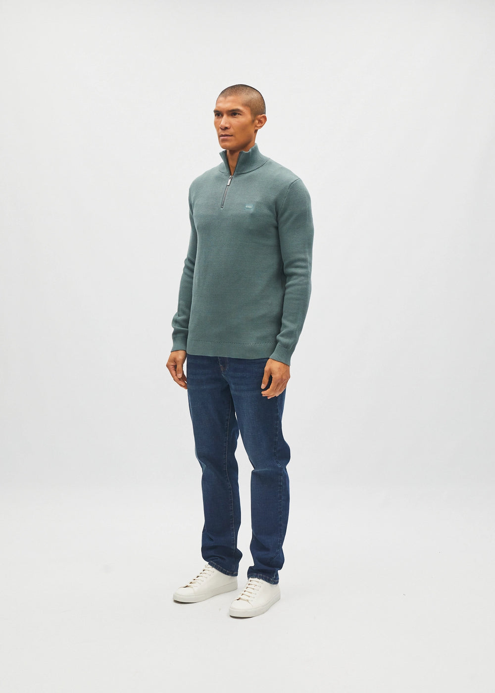 Twain Half Zip Green Meadow