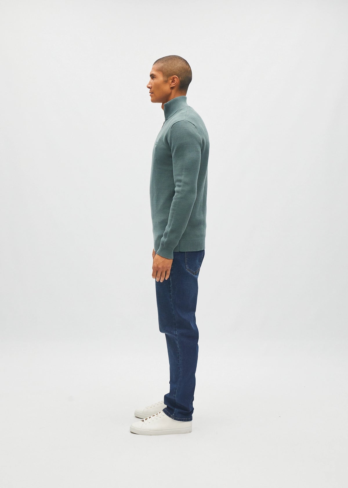 Twain Half Zip Green Meadow