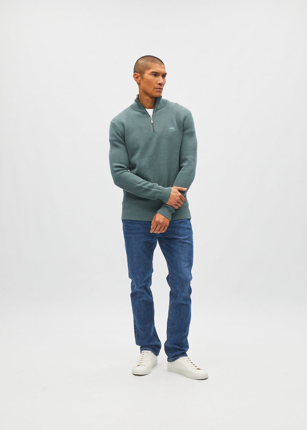 Twain Half Zip Green Meadow