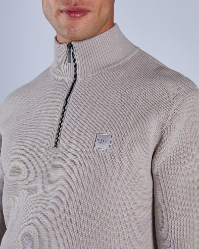 Twain Half Zip Grey Marl Beachcomber