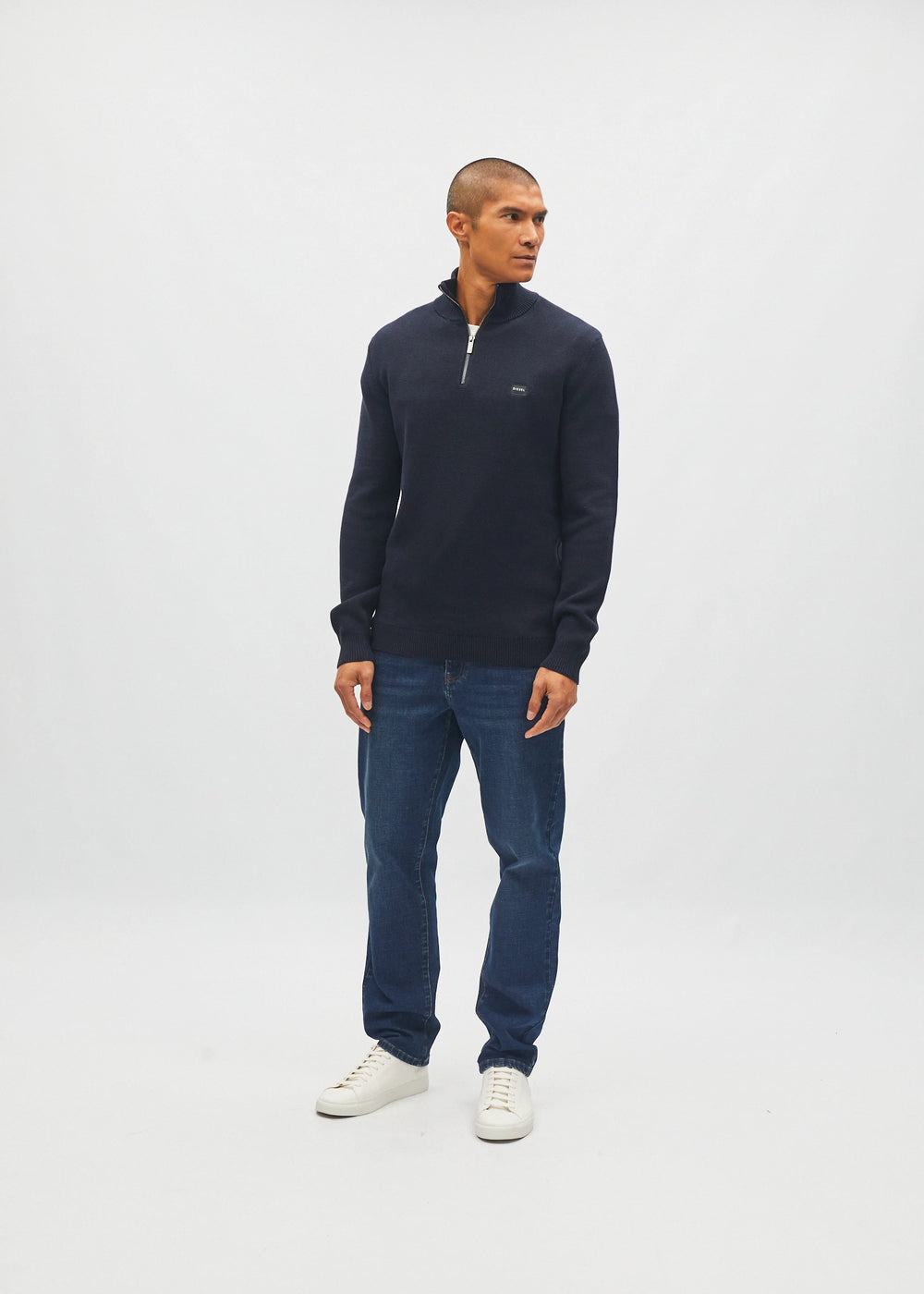 Twain Half Zip Metro Navy