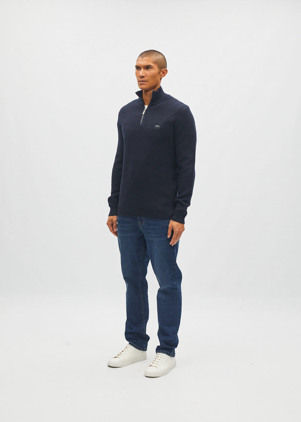 Twain Half Zip Metro Navy