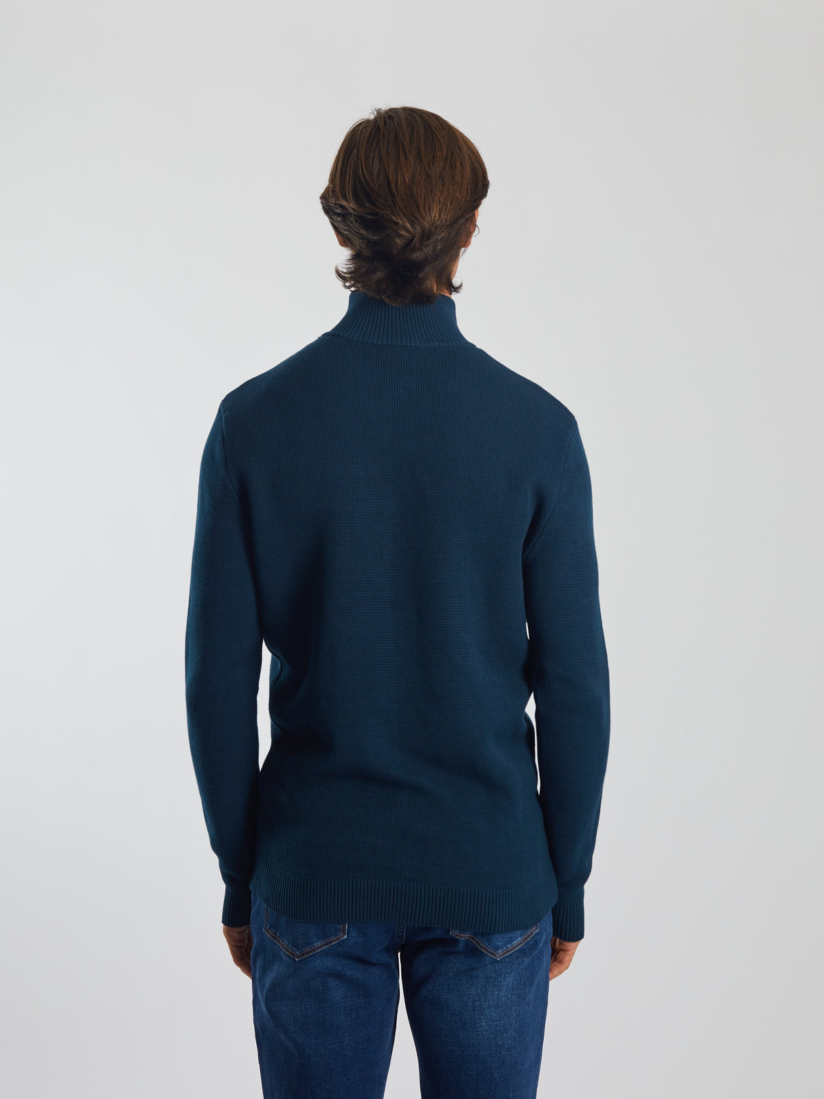 Twain Half Zip Midnight Teal