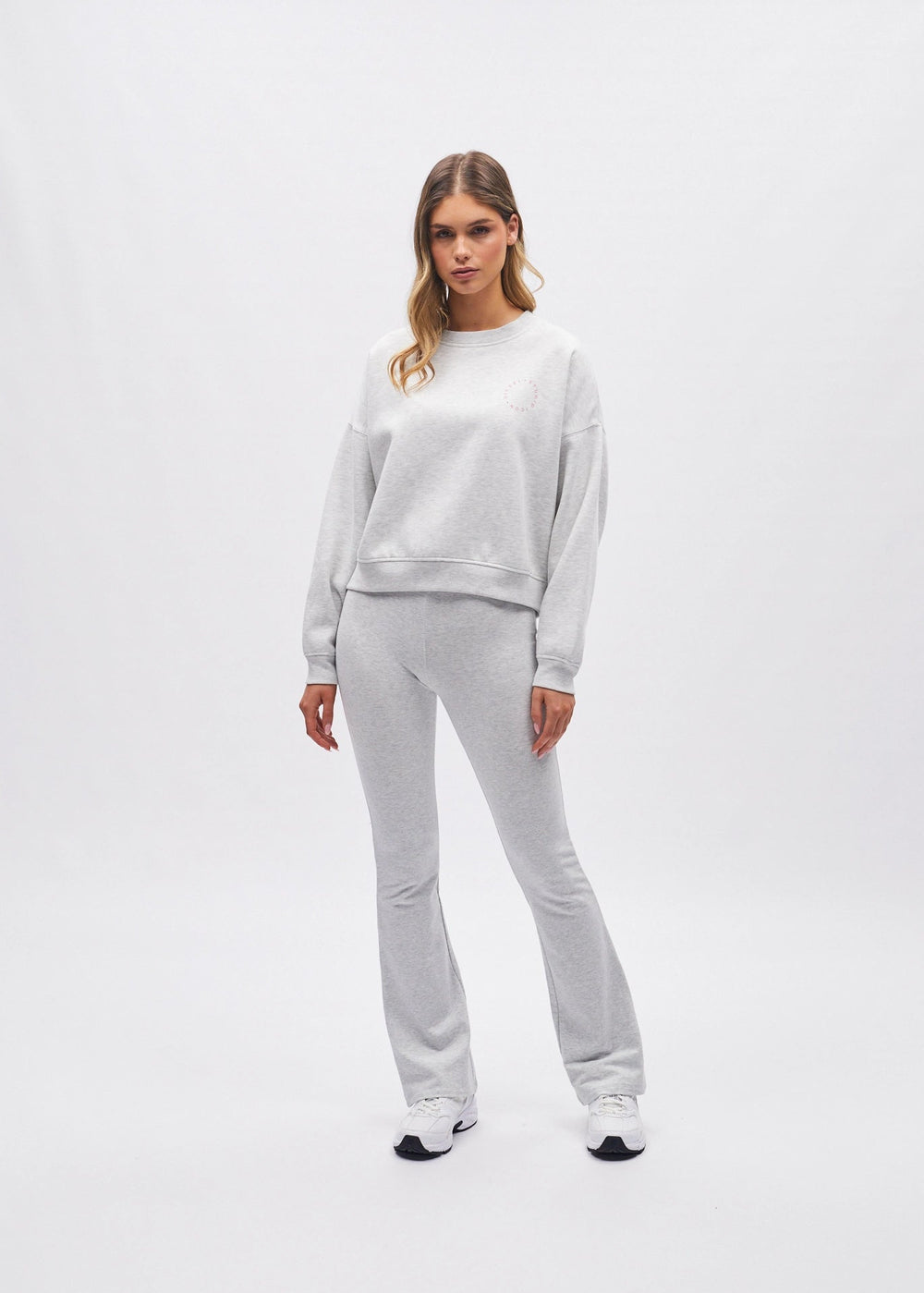 Polly Flare Pant Grey Marl
