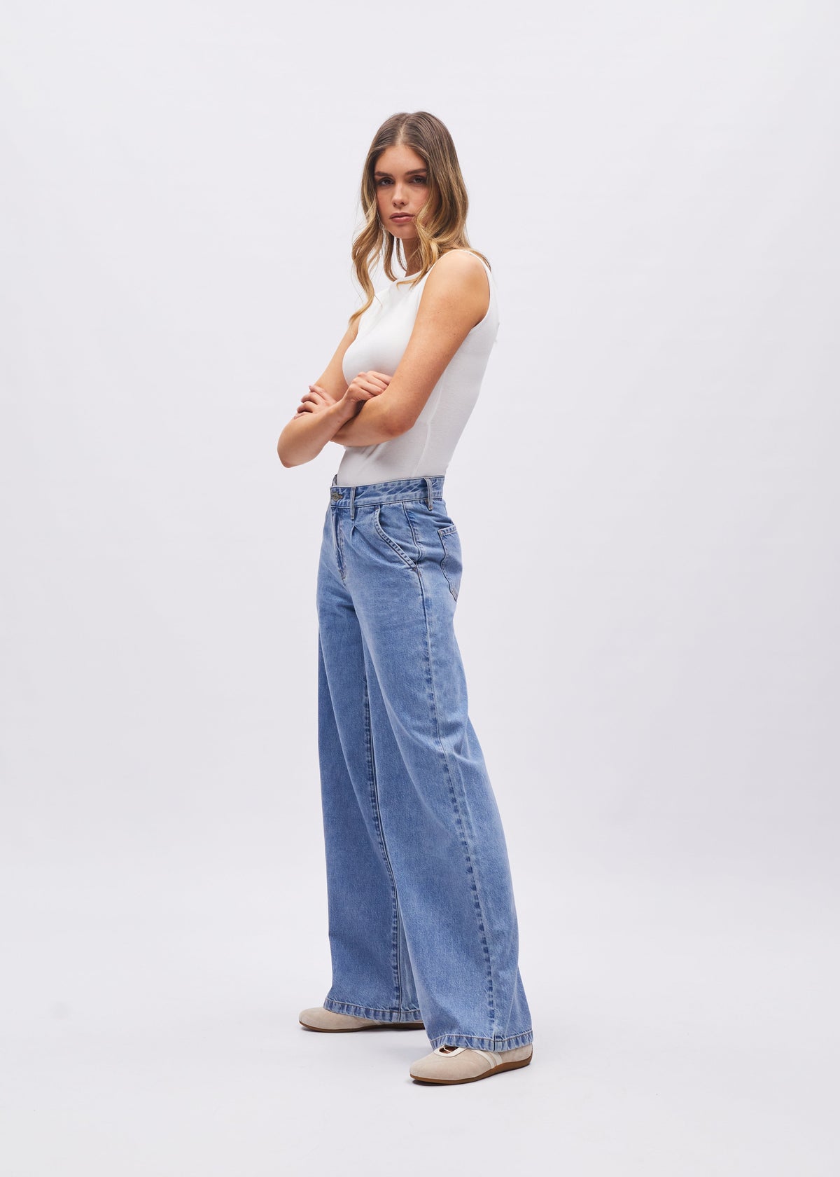 Cameron Wide Leg Light Blue