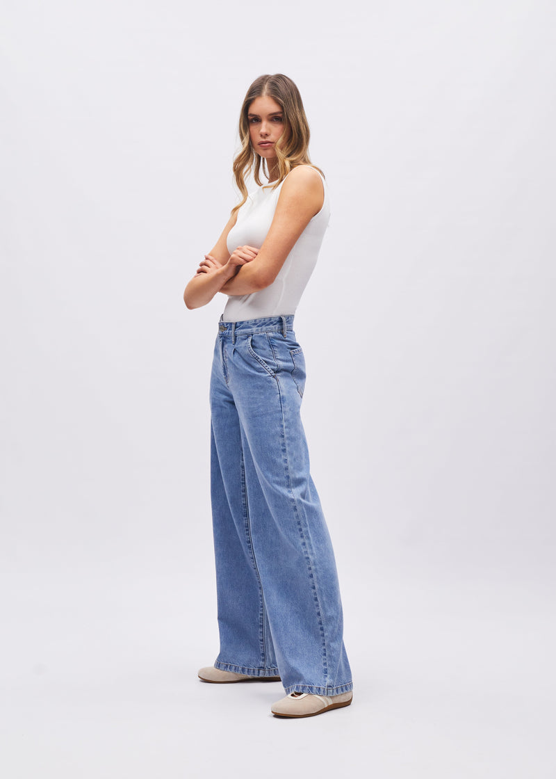 Cameron Wide Leg Light Blue