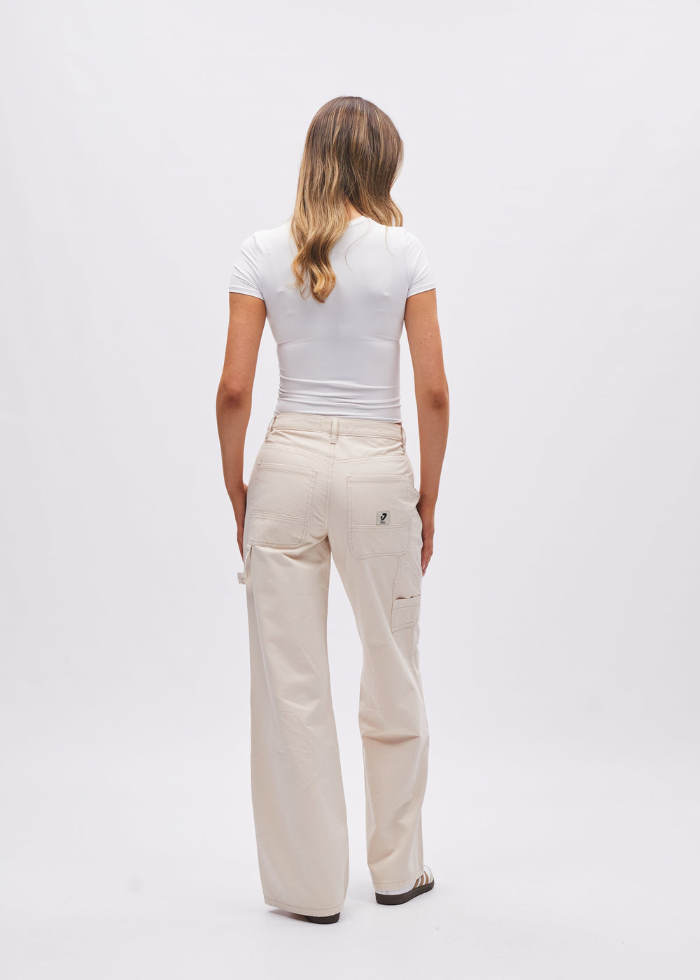 Beck Cargo Trouser Stone White