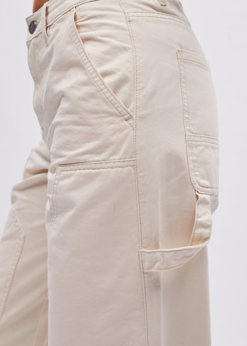 Beck Cargo Trouser Stone White
