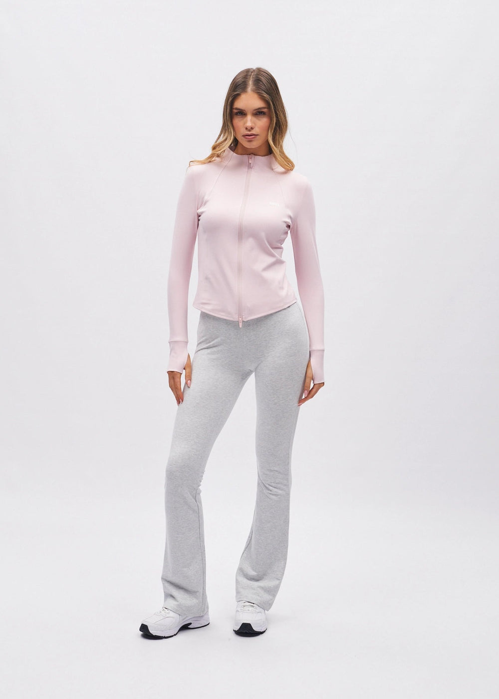 Polly Flare Pant Grey Marl