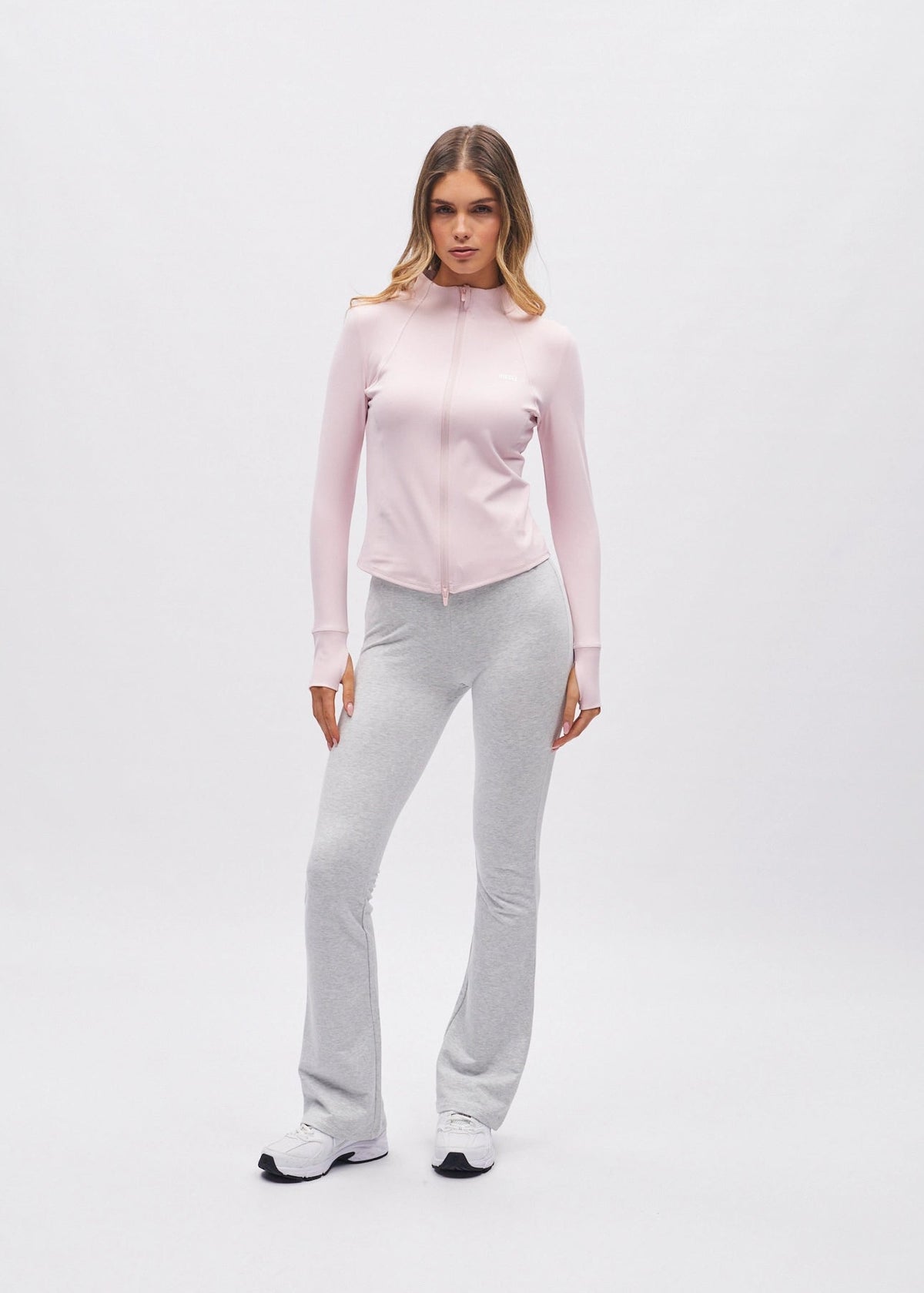 Polly Flare Pant Grey Marl