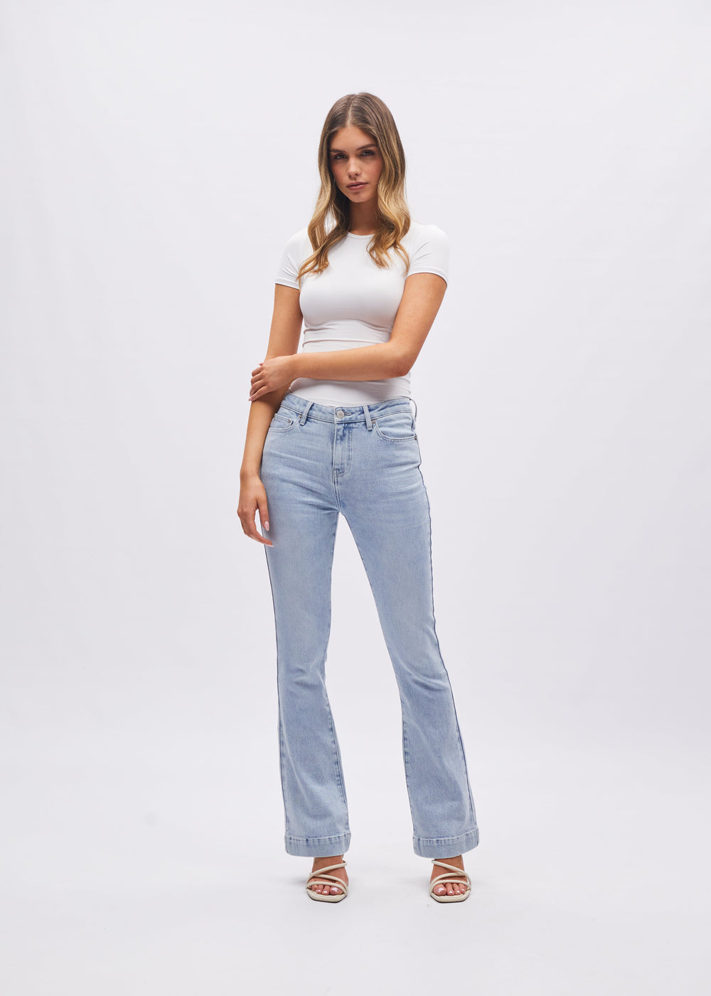 Gina Hr Bootleg Frosted Blue