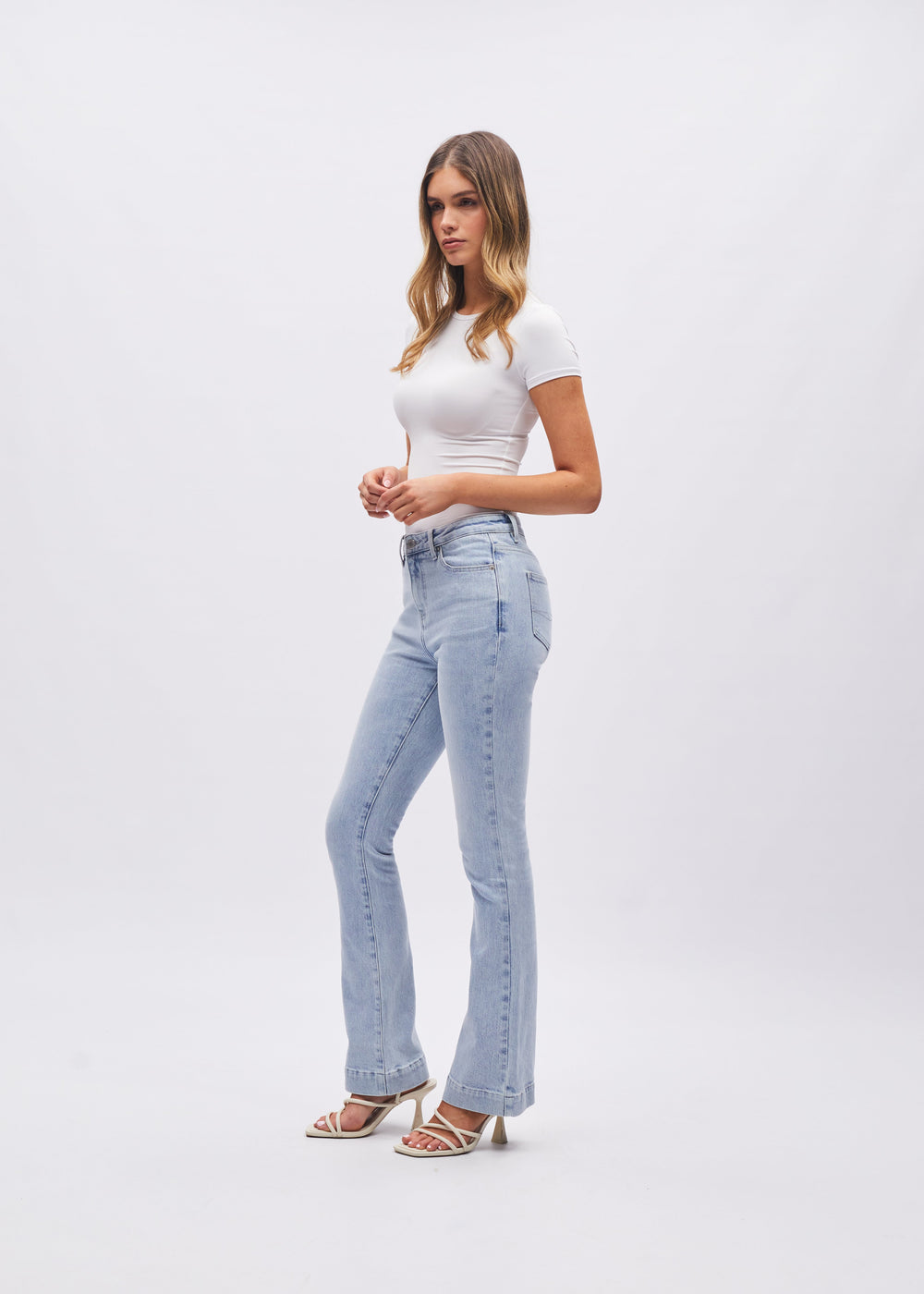 Gina Hr Bootleg Frosted Blue
