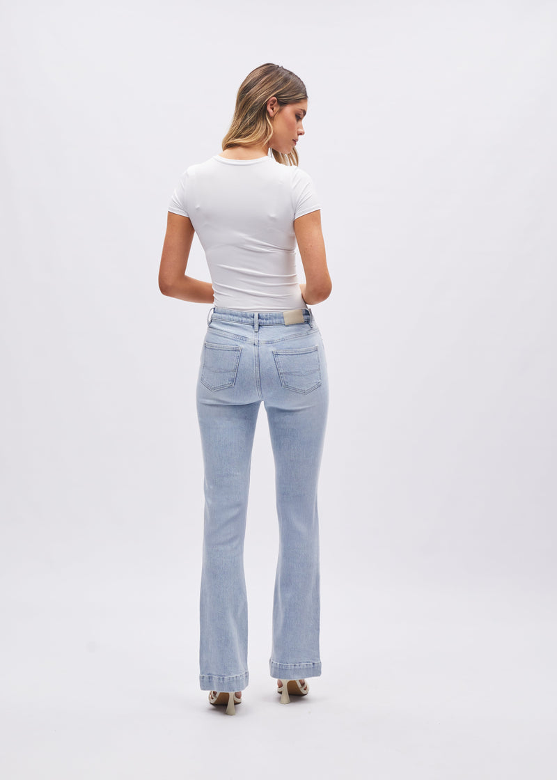 Gina Hr Bootleg Frosted Blue